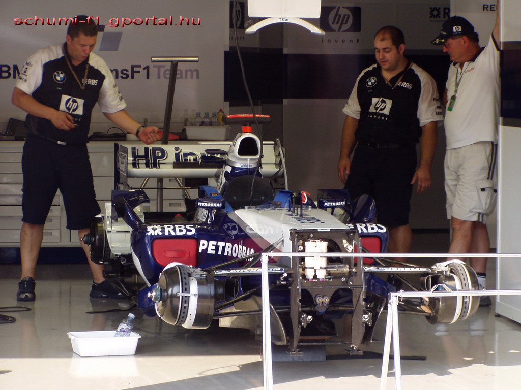 Mark Webber Williams-BMW-je